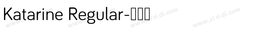 Katarine Regular字体转换